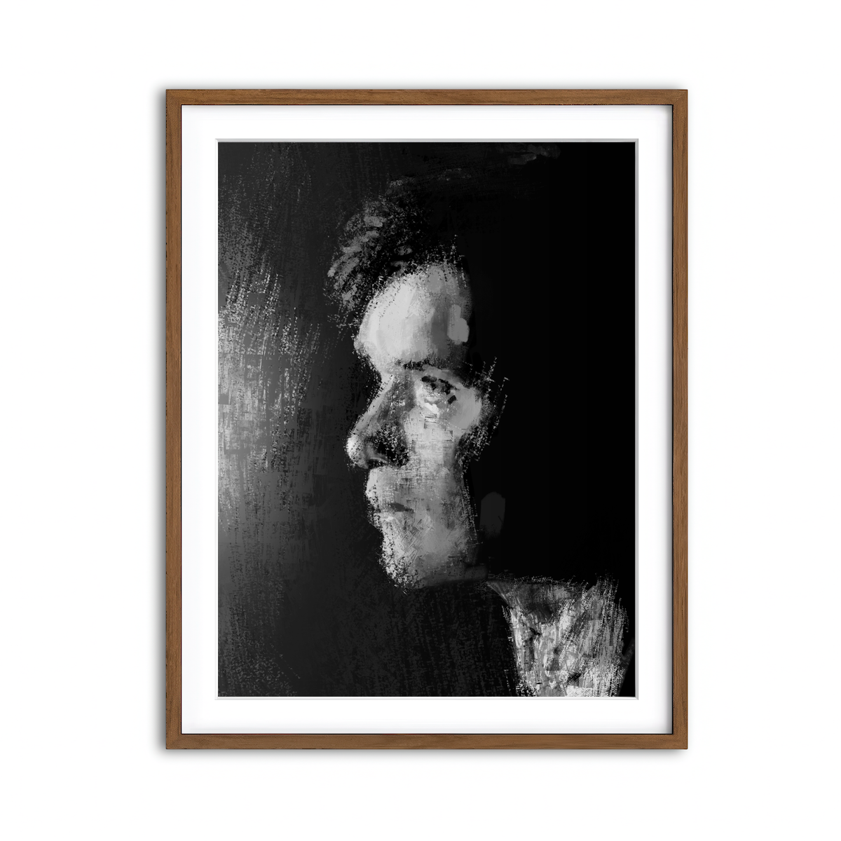 Framed Print 3x4 Walnut