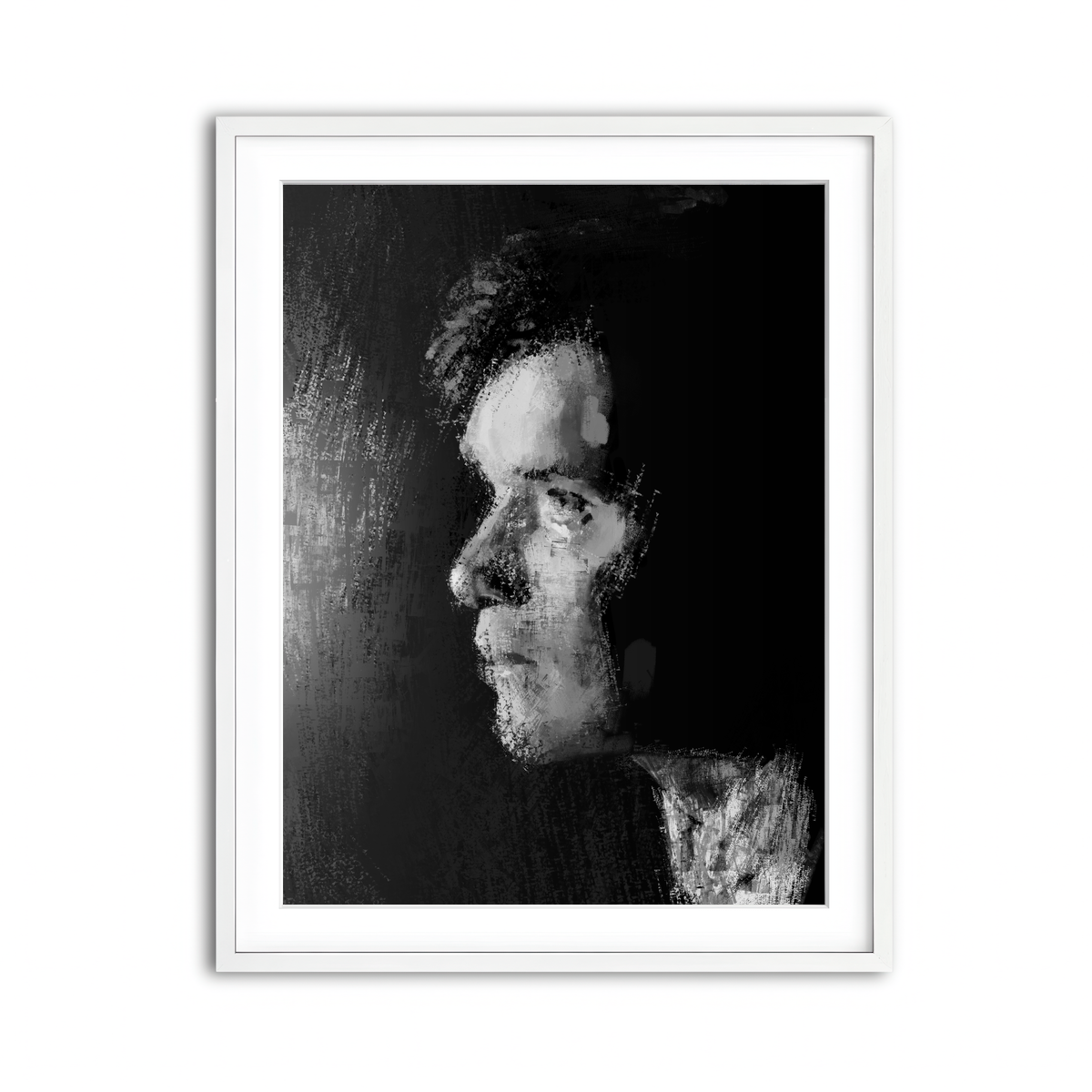 Framed Print 3x4 White