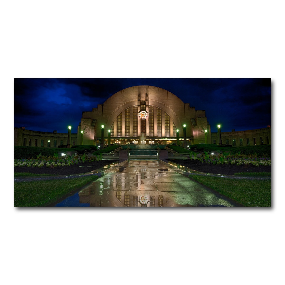 AUTO-MOCKUP WHITE | Cincinnati Union Terminal Reflection | 1 Piece | Gallery Wrap Canvas | group=2x1