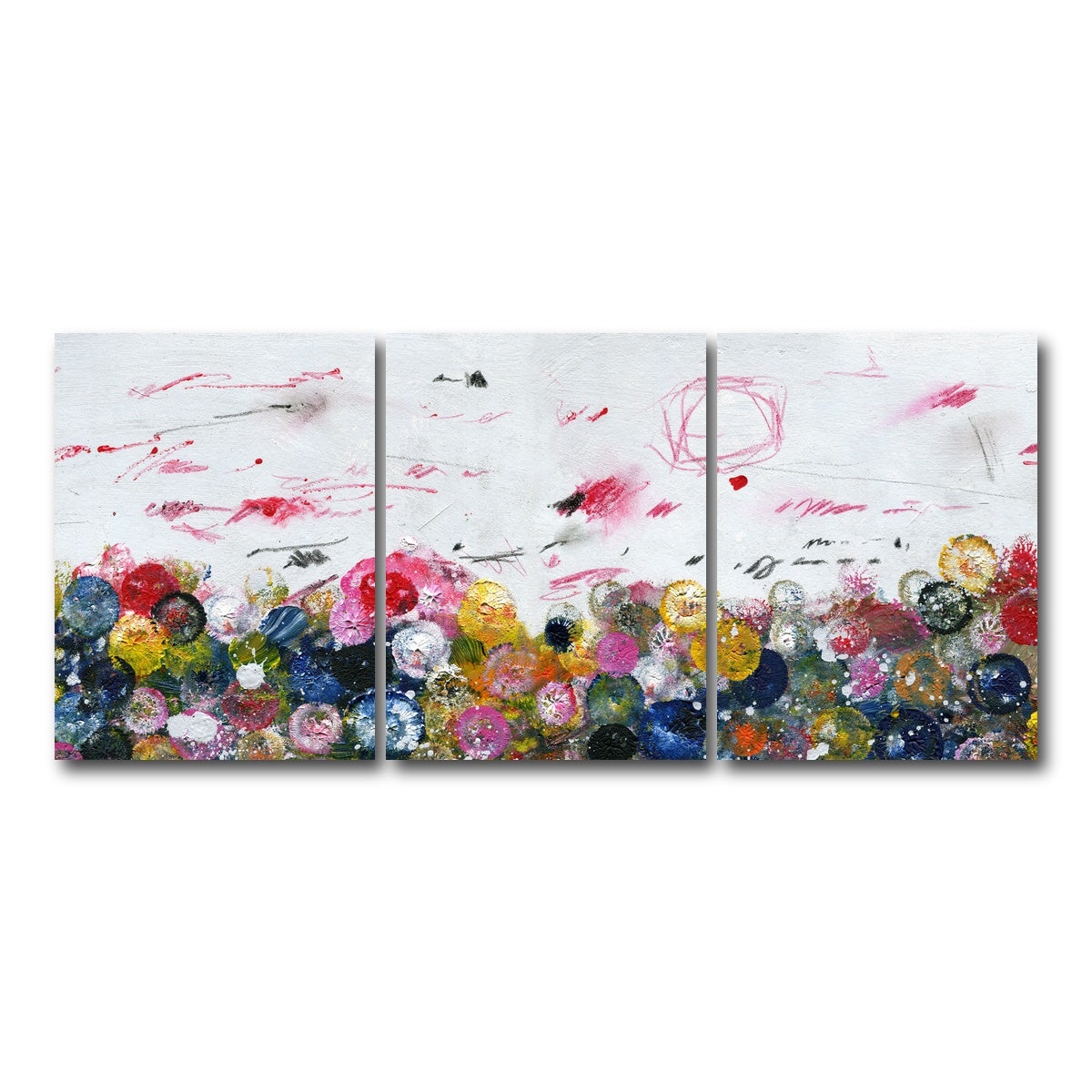 AUTO-MOCKUP WHITE | Circle Prints | 3 Piece | Gallery Wrap Canvas | group=18x24