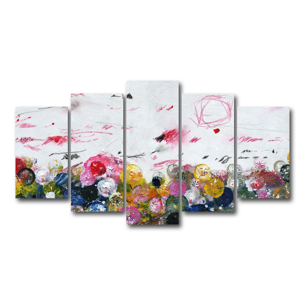 AUTO-MOCKUP WHITE | Circle Prints | 5 Piece | Gallery Wrap Canvas | group=5_normal