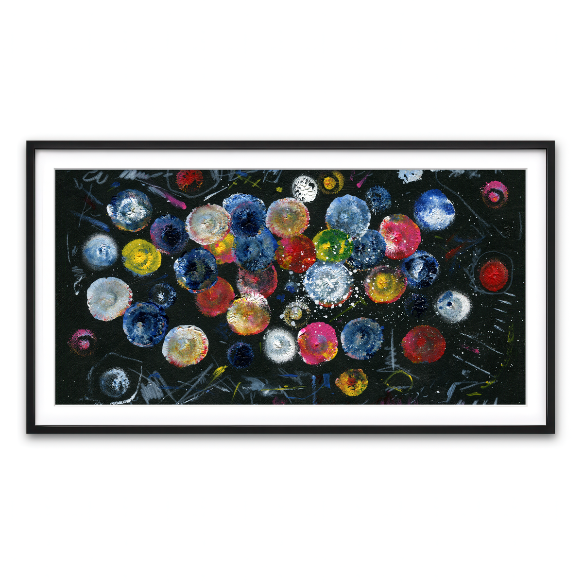 Framed Print 2x1 Black