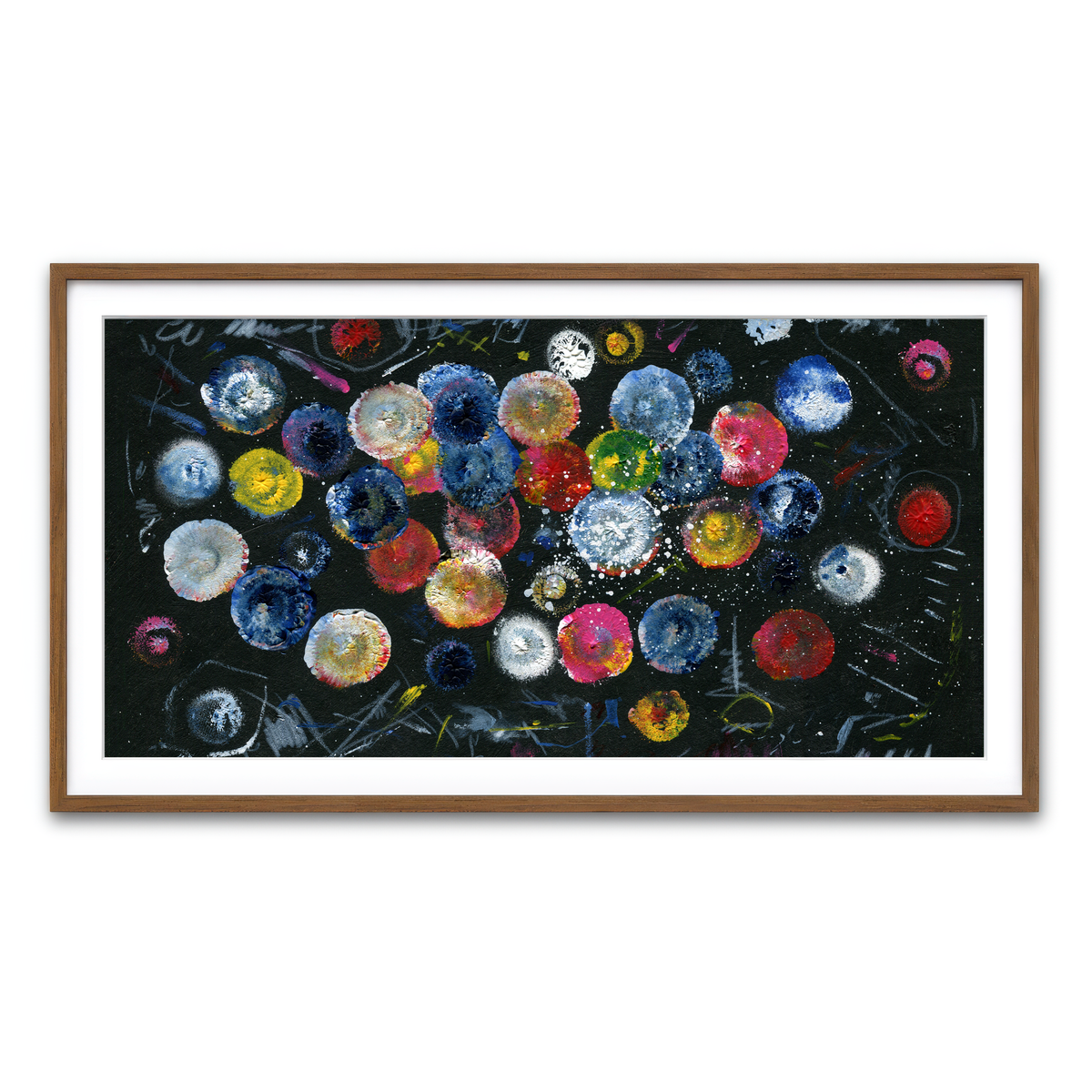 Framed Print 2x1 Walnut