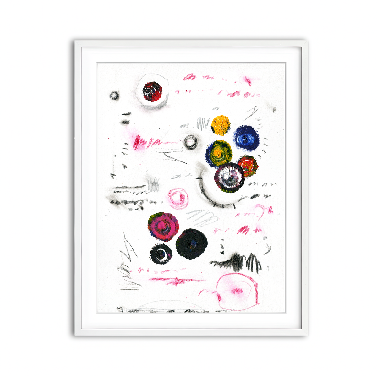 Framed Print 3x4 White