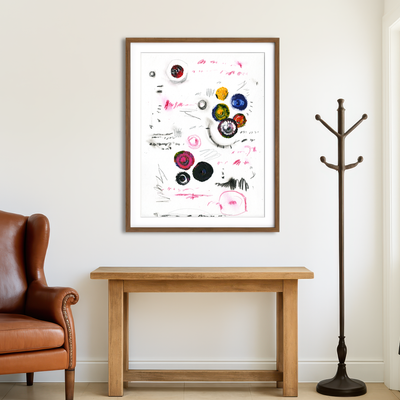 AUTO-MOCKUP ROOM | Circle Color Wall Art