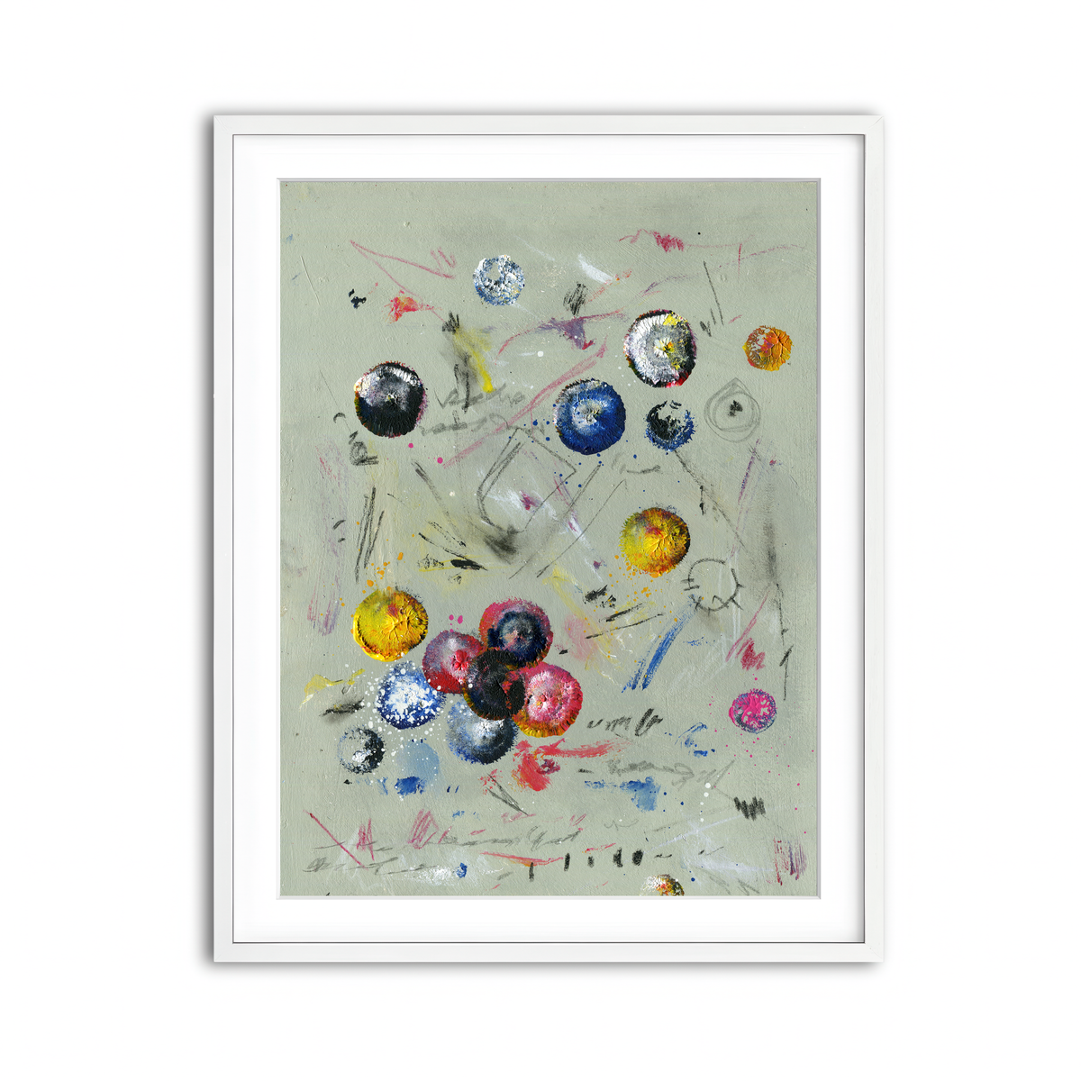 Framed Print 3x4 White