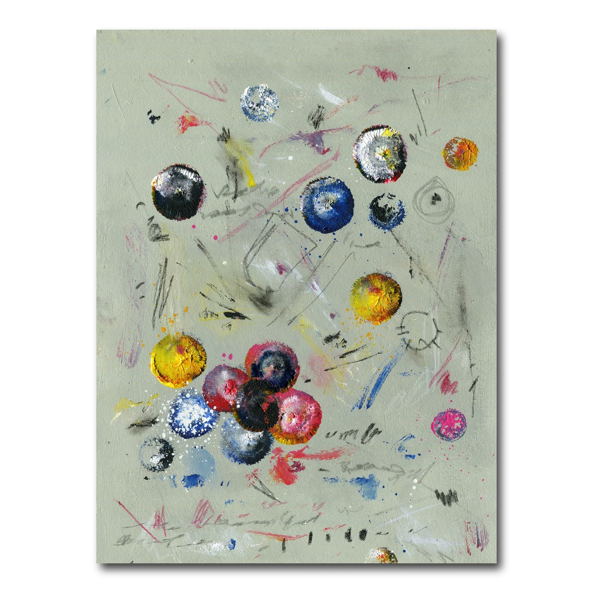 AUTO-MOCKUP WHITE | Circle green | 1 Piece | Gallery Wrap Canvas | group=3x4