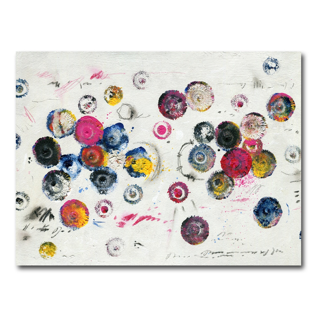 AUTO-MOCKUP WHITE | Circle pink | 1 Piece | Gallery Wrap Canvas | group=4x3