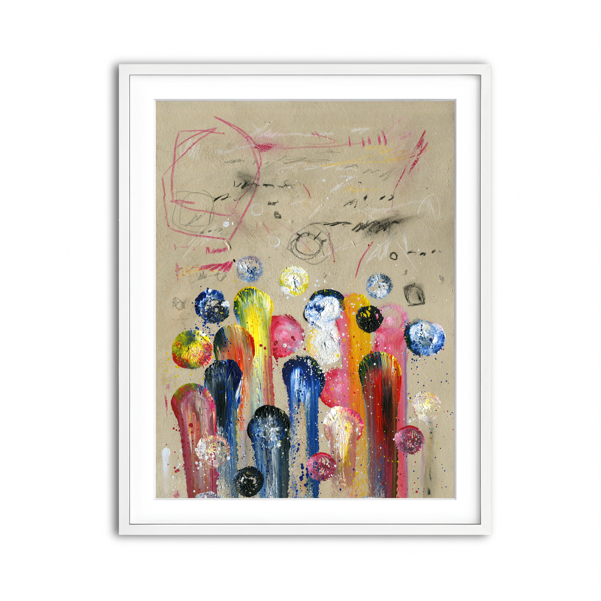 Framed Print 3x4 White