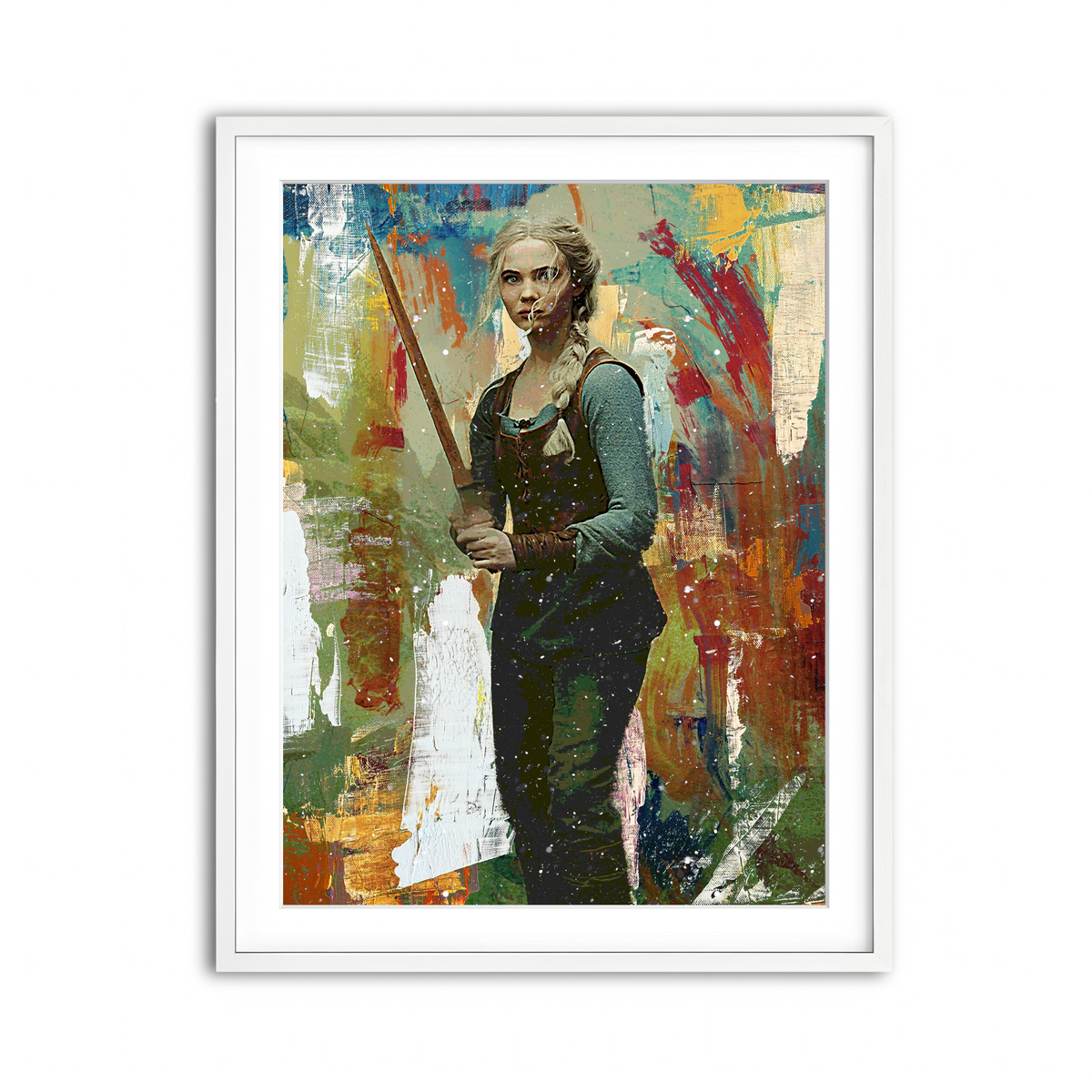 Framed Print 3x4 White