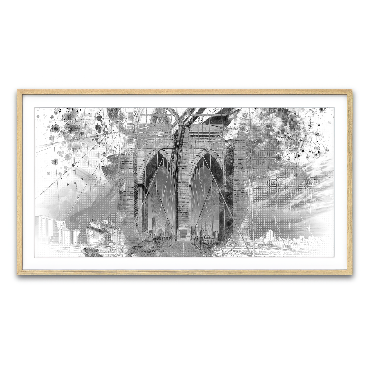 Framed Print 2x1 Natural