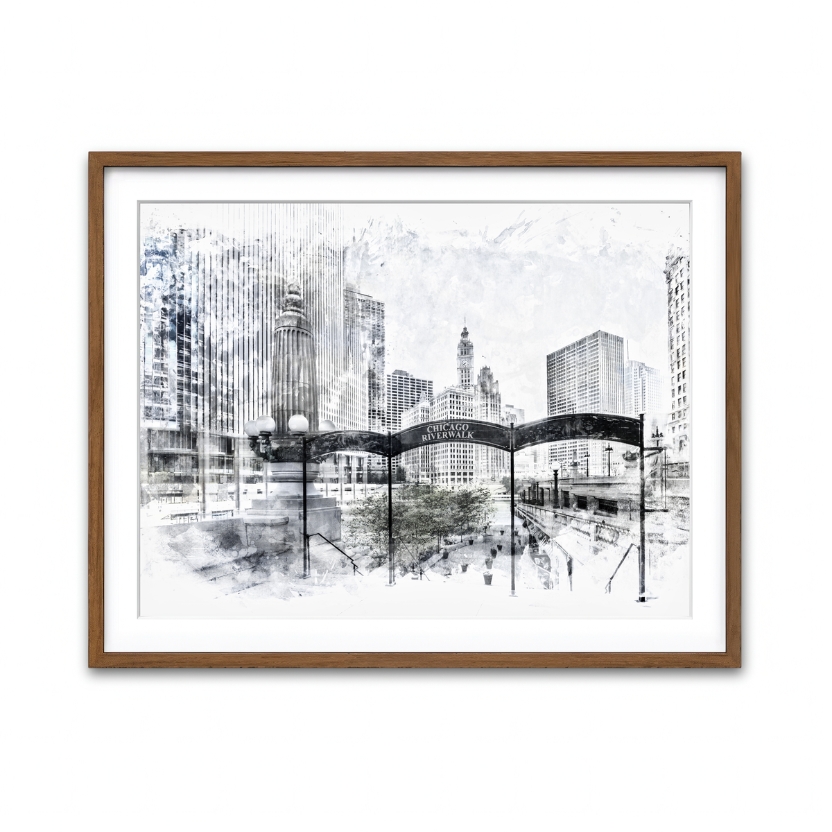 Framed Print 4x3 Walnut