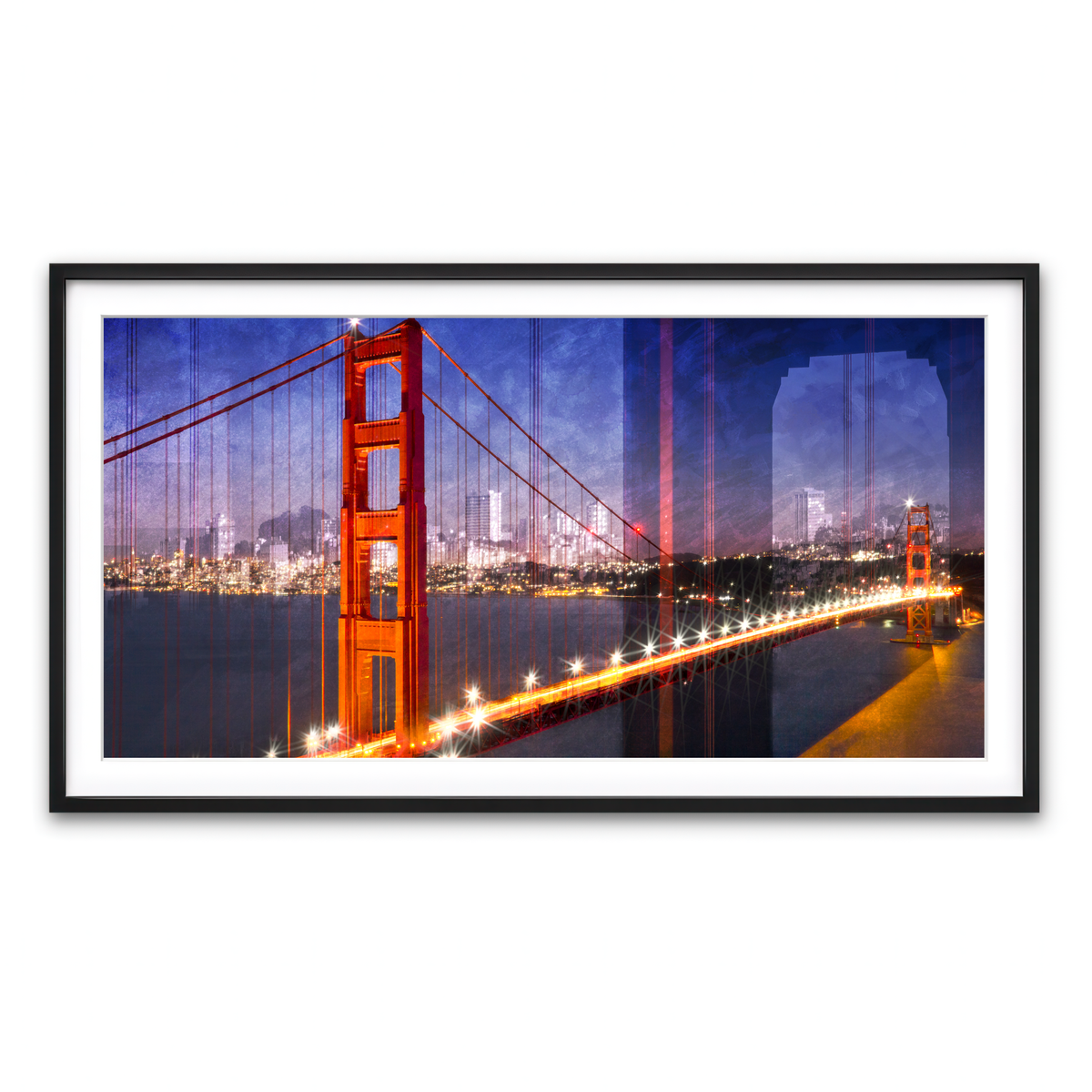 Framed Print 2x1 Black
