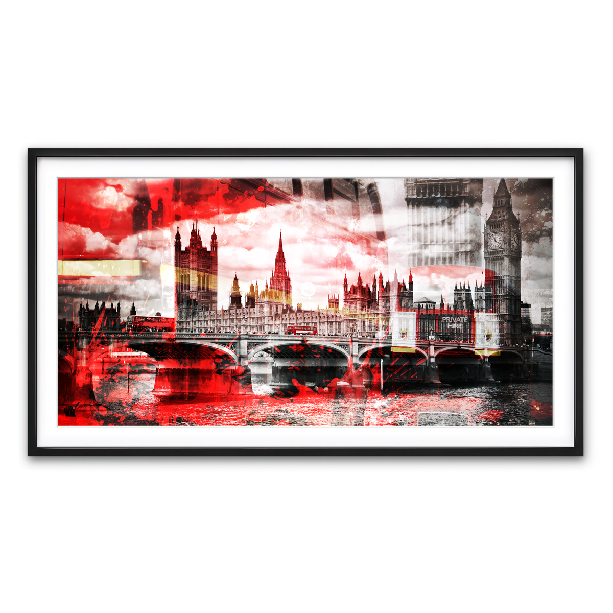 Framed Print 2x1 Black