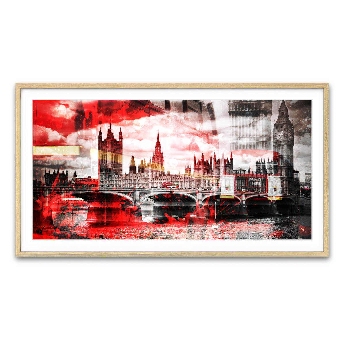 Framed Print 2x1 Natural