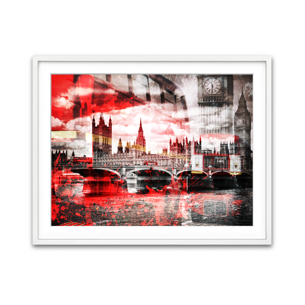 Framed Print 4x3 White