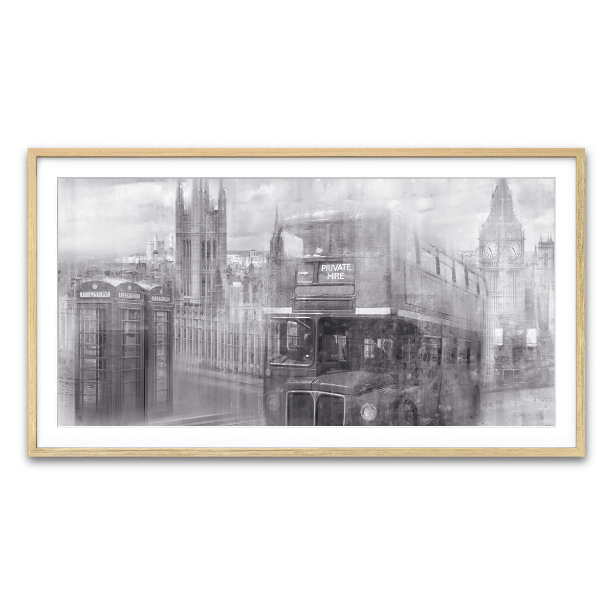 Framed Print 2x1 Natural