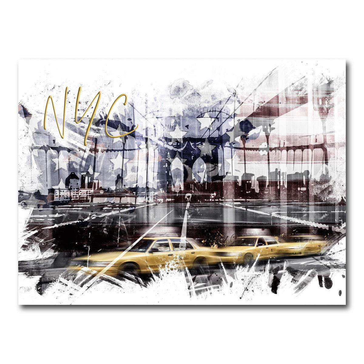 AUTO-MOCKUP WHITE | City Art NYC Composing | 1 Piece | Gallery Wrap Canvas | group=4x3
