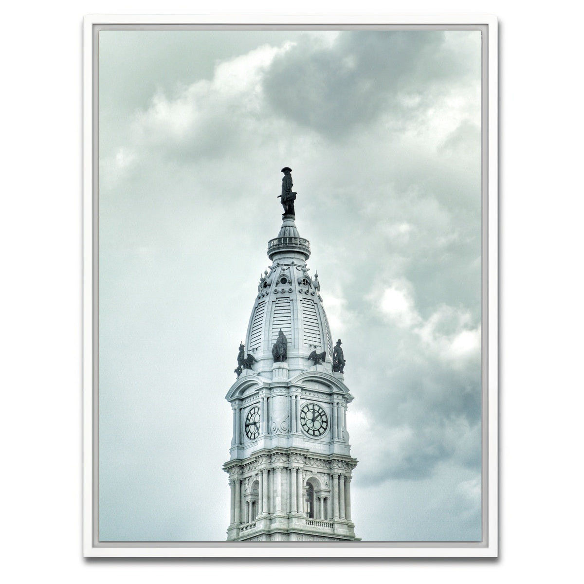 AUTO-MOCKUP WHITE | City Hall William Penn | 1 Piece | White Framed Canvas | group=3x4