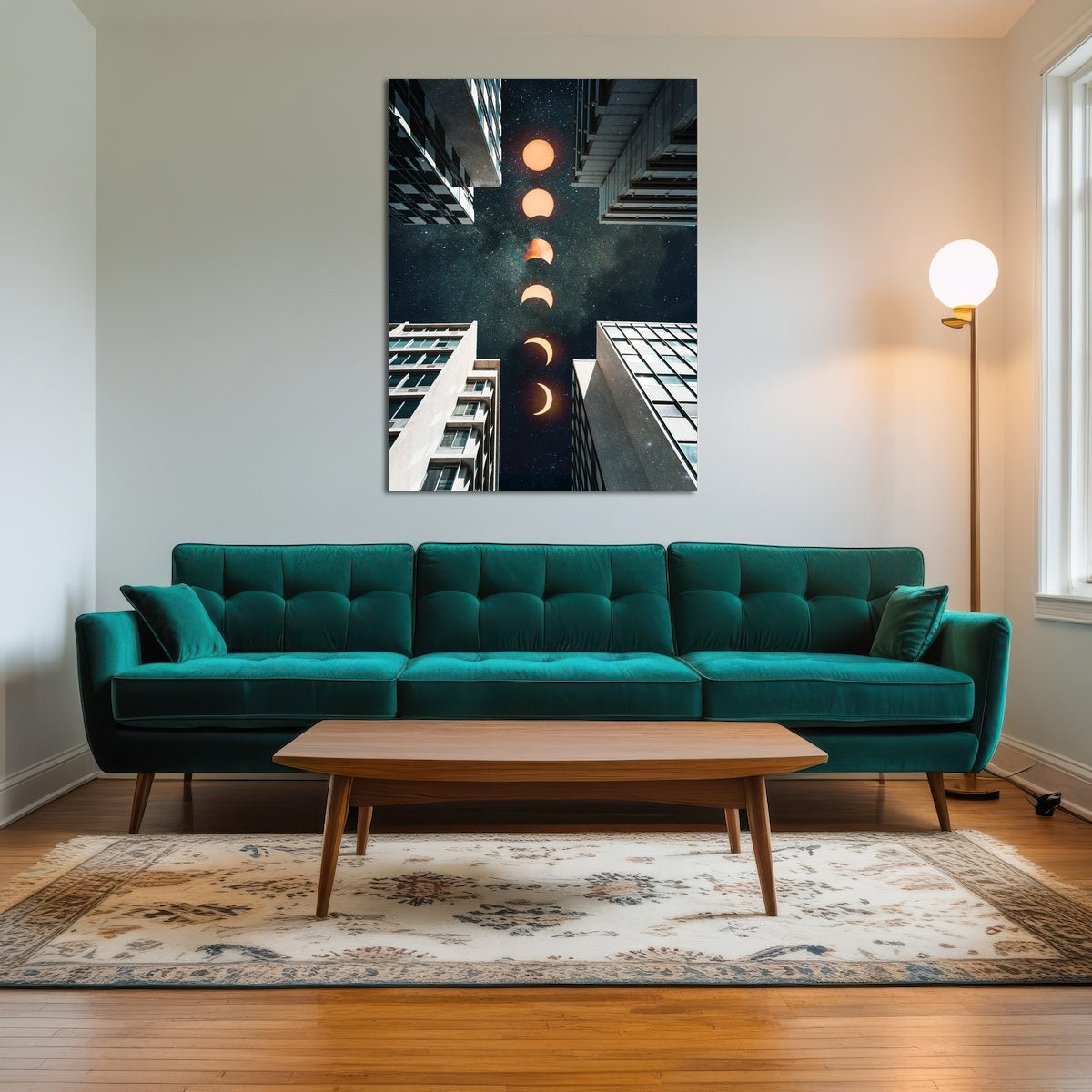 AUTO-MOCKUP ROOM | City Moonscape Buildings