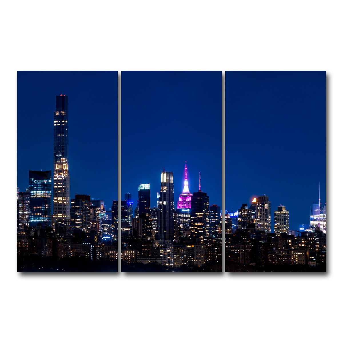 AUTO-MOCKUP WHITE | City in Love | 3 Piece | Gallery Wrap Canvas | group=12x24