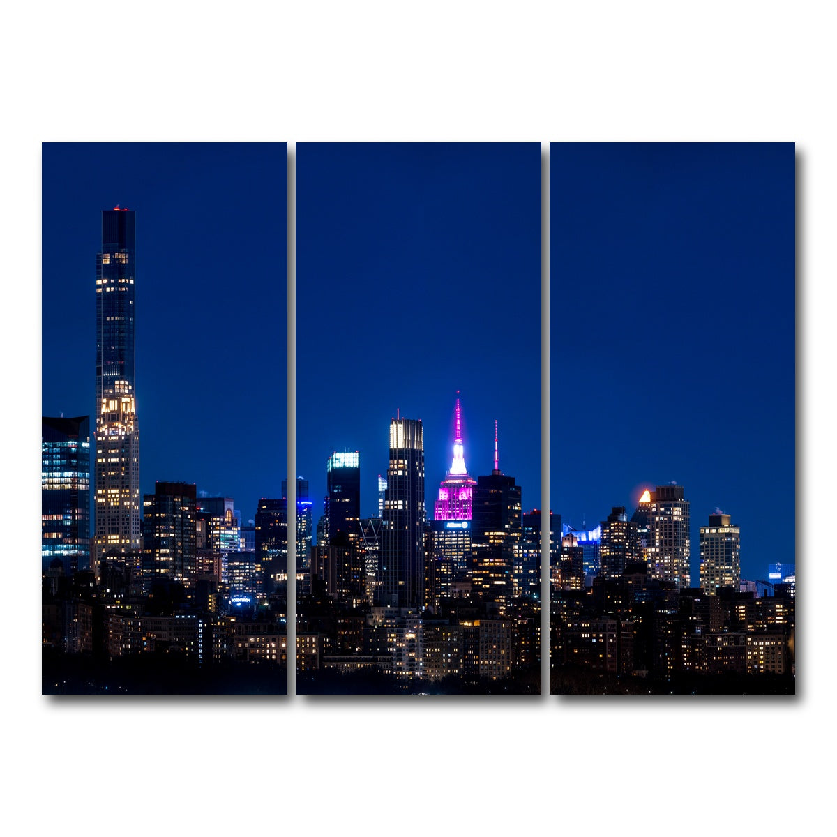 AUTO-MOCKUP WHITE | City in Love | 3 Piece | Gallery Wrap Canvas | group=8x18