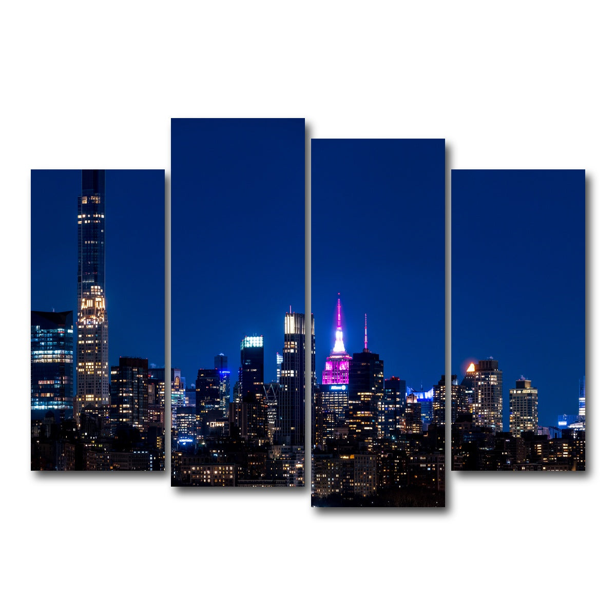 AUTO-MOCKUP WHITE | City in Love | 4 Piece | Gallery Wrap Canvas | group=4_normal