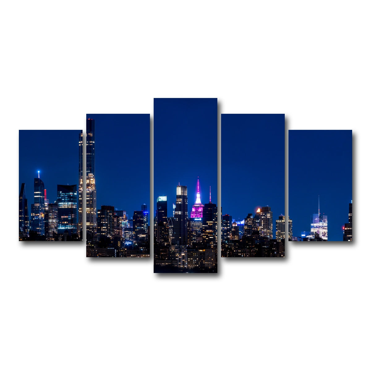 AUTO-MOCKUP WHITE | City in Love | 5 Piece | Gallery Wrap Canvas | group=5_normal