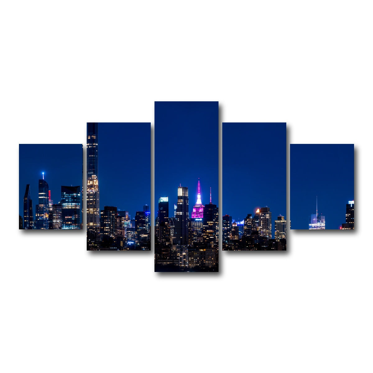 AUTO-MOCKUP WHITE | City in Love | 5 Piece | Gallery Wrap Canvas | group=5_short