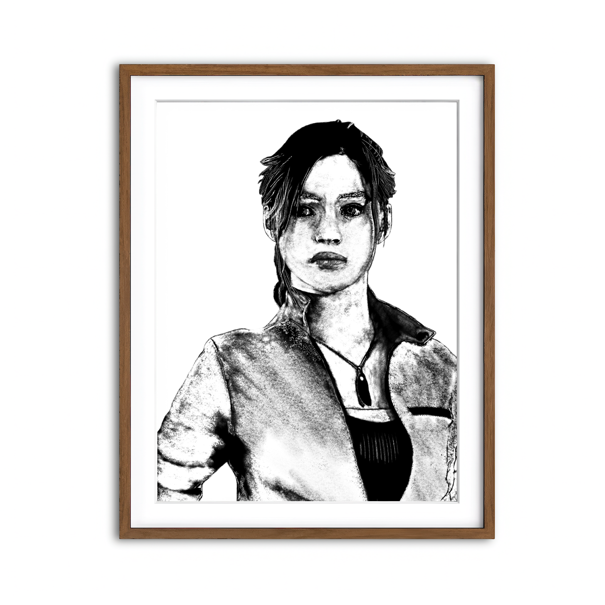 Framed Print 3x4 Walnut