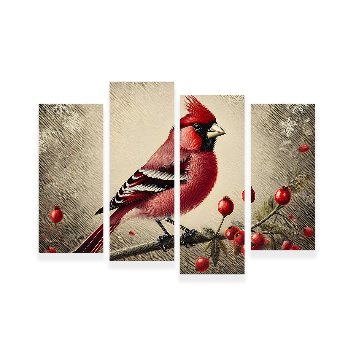 Classic Northern Cardinal Wall Art