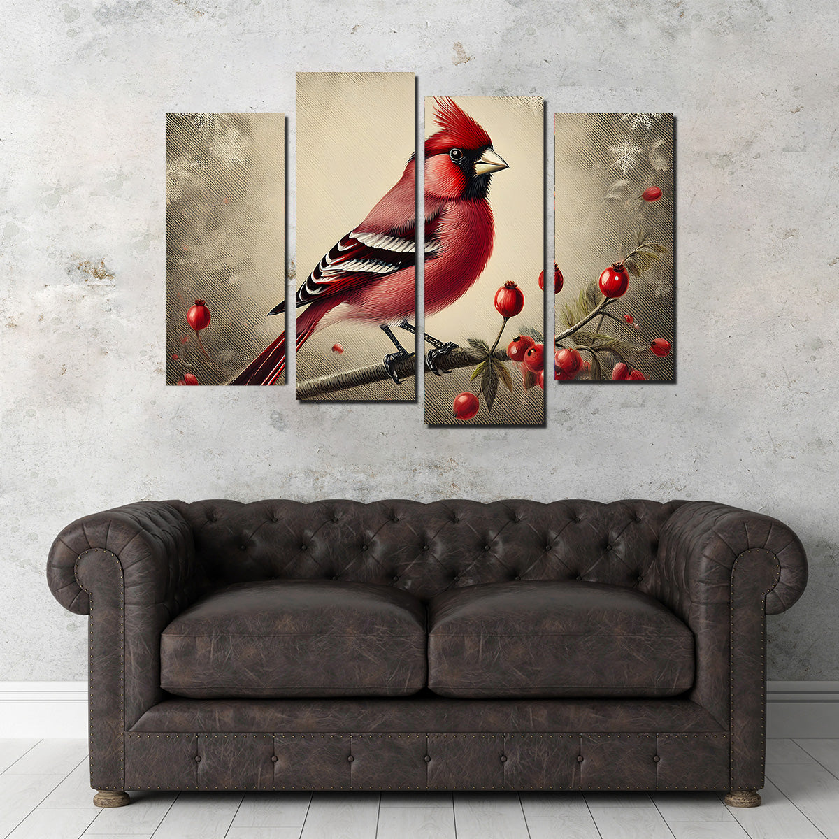 Classic Northern Cardinal Wall Art