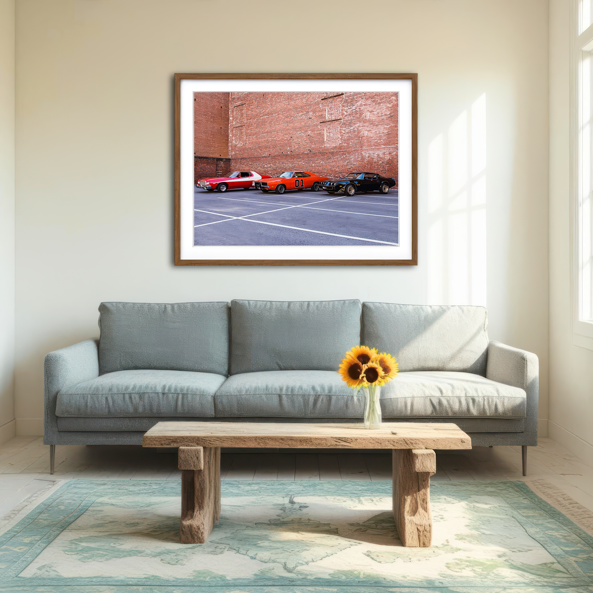 AUTO-MOCKUP ROOM | Classic Movie Cars Wall Art