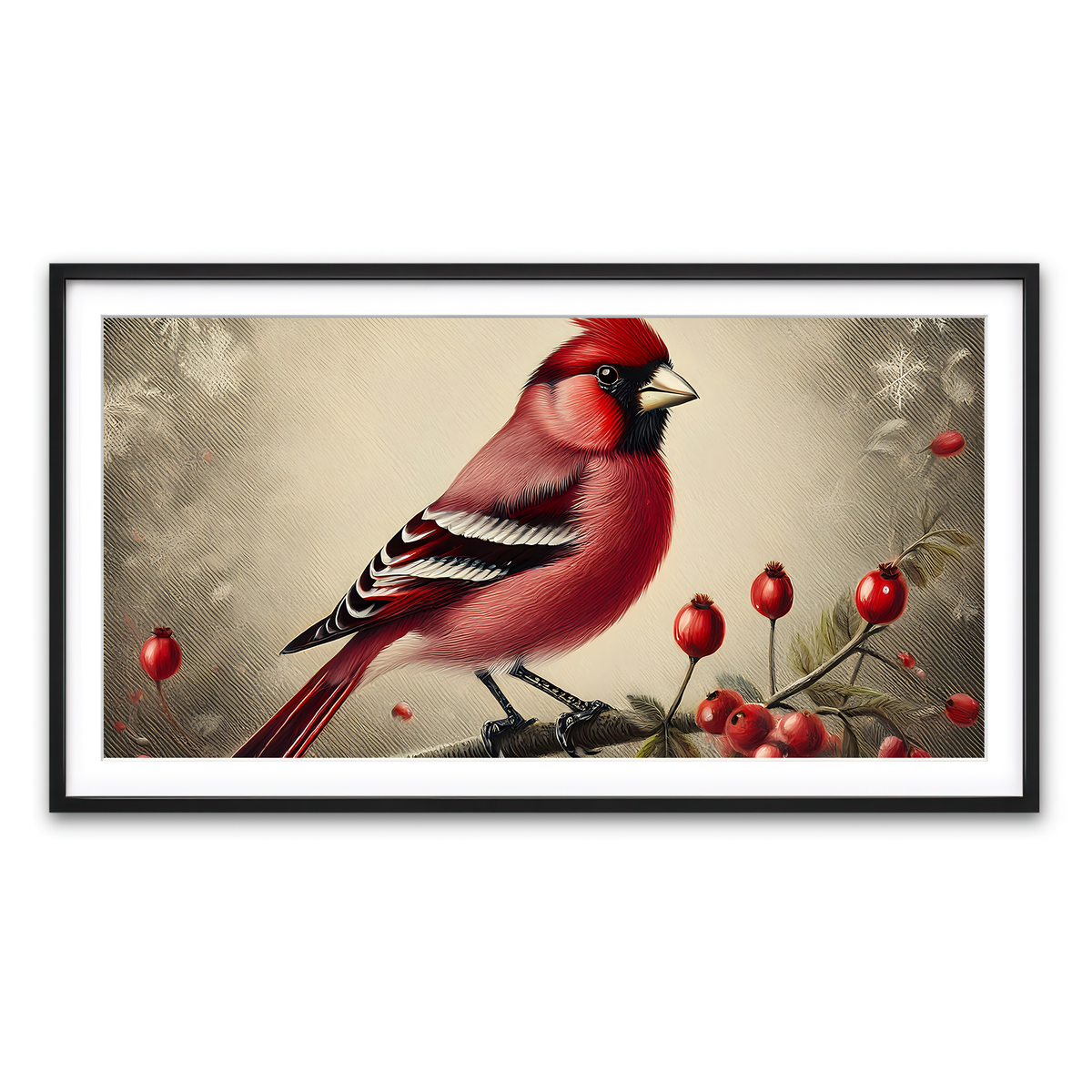 Framed Print 2x1 Black