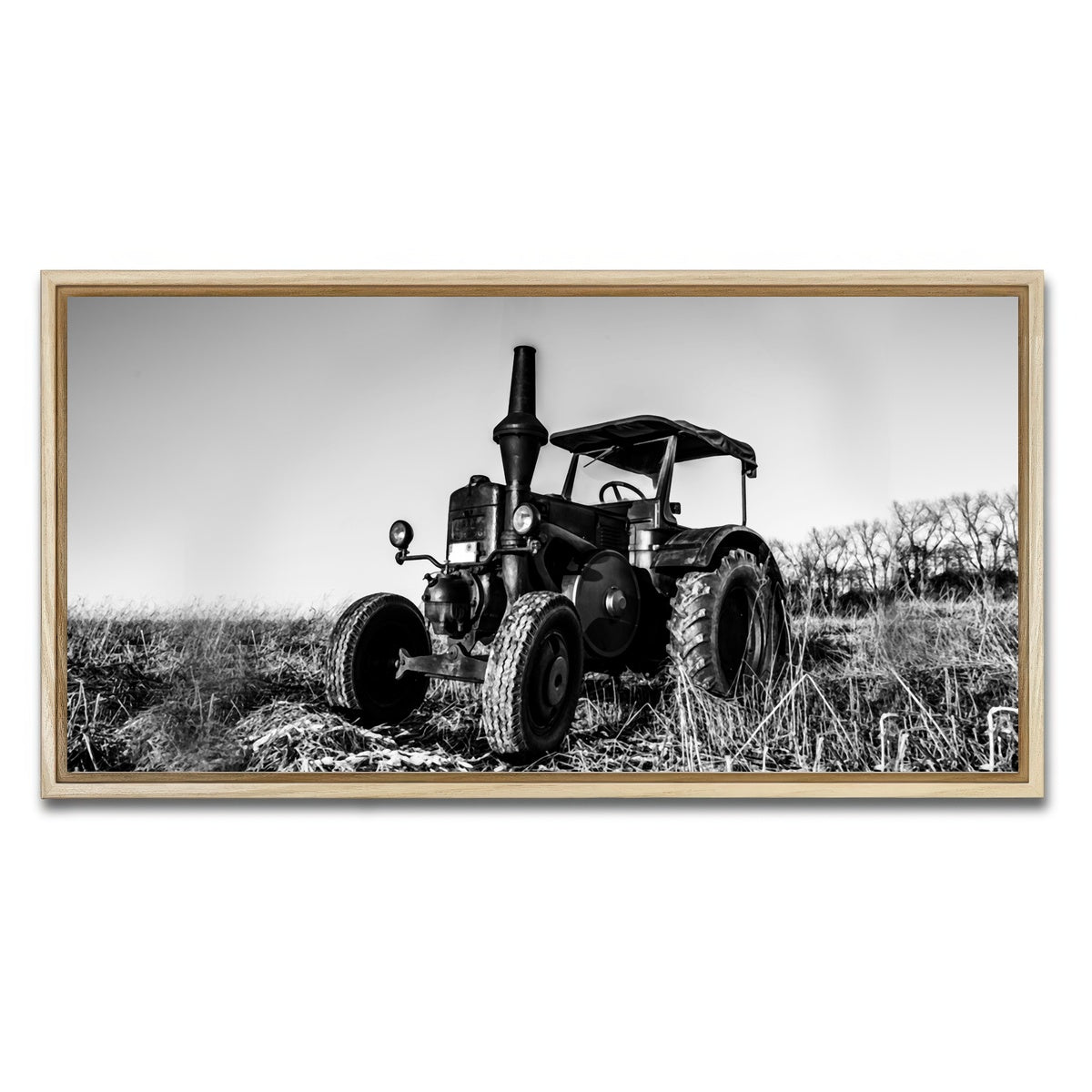 AUTO-MOCKUP WHITE | Classic Tractor | 1 Piece | Natural Framed Canvas | group=2x1