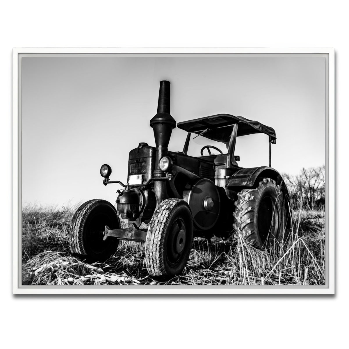 AUTO-MOCKUP WHITE | Classic Tractor | 1 Piece | White Framed Canvas | group=4x3