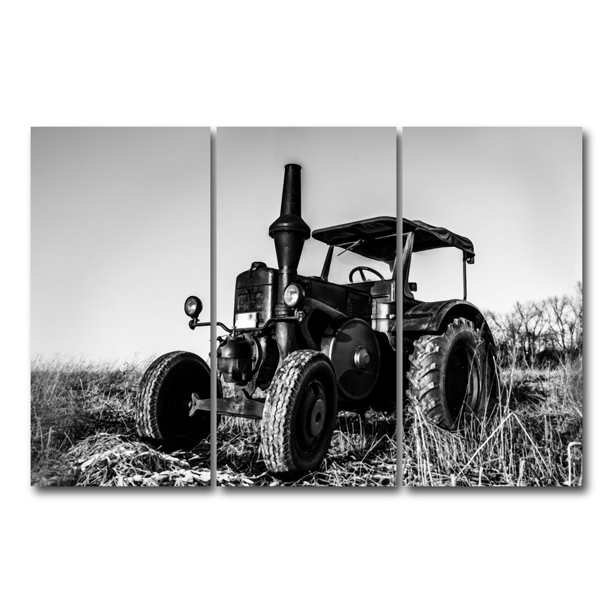 AUTO-MOCKUP WHITE | Classic Tractor | 3 Piece | Gallery Wrap Canvas | group=12x24