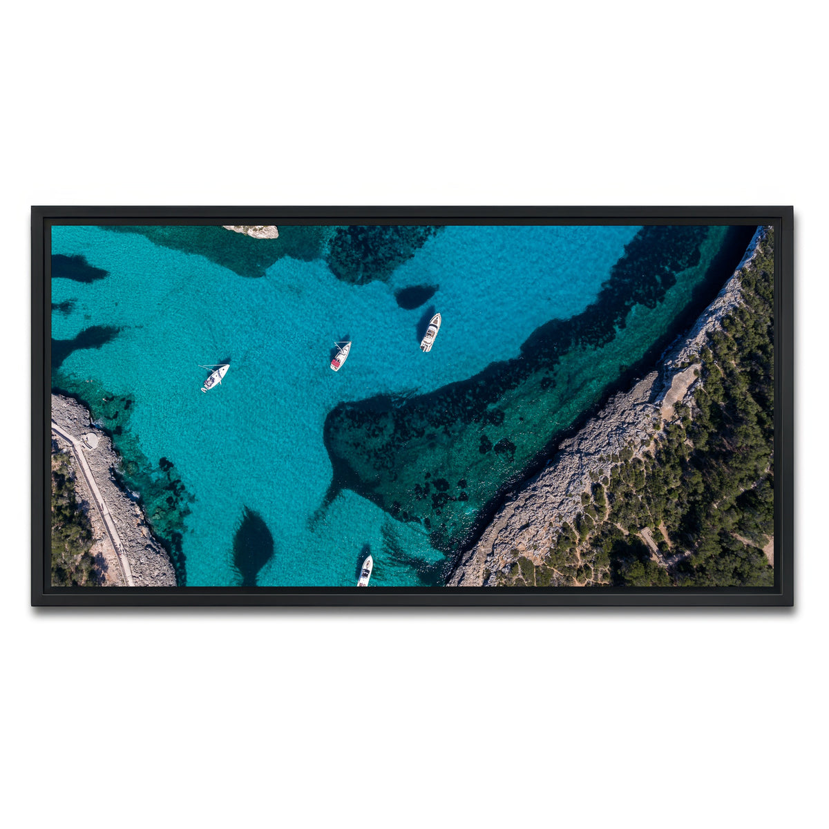 AUTO-MOCKUP WHITE | Clear Sailing | 1 Piece | Black Framed Canvas | group=2x1