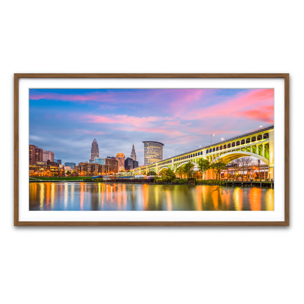 Framed Print 2x1 Walnut