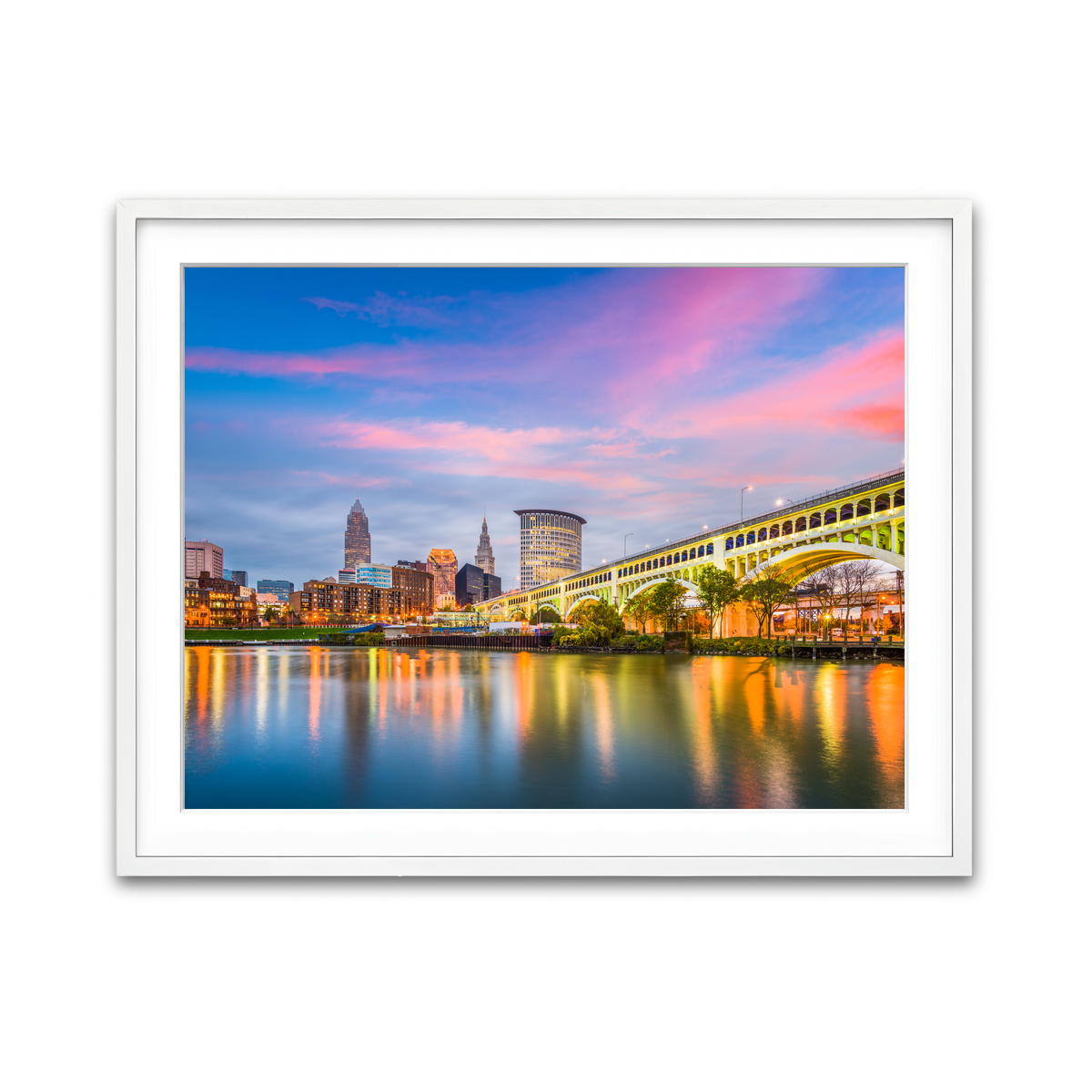 Framed Print 4x3 White