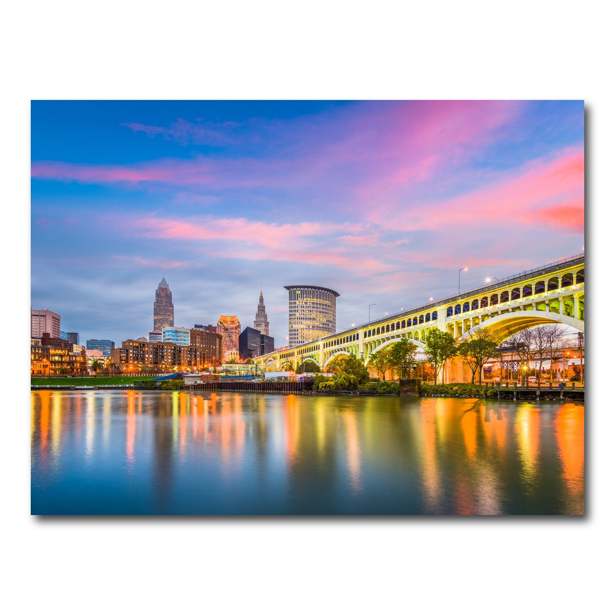 AUTO-MOCKUP WHITE | Cleveland-Detroit Superior Bridge | 1 Piece | Gallery Wrap Canvas | group=4x3