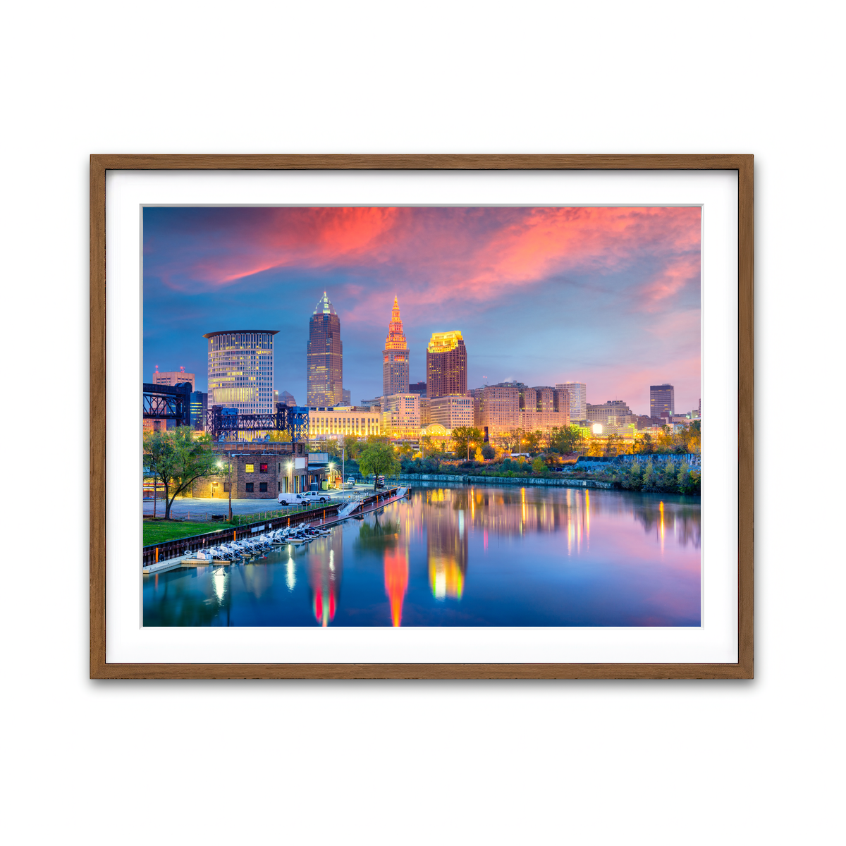 Framed Print 4x3 Walnut