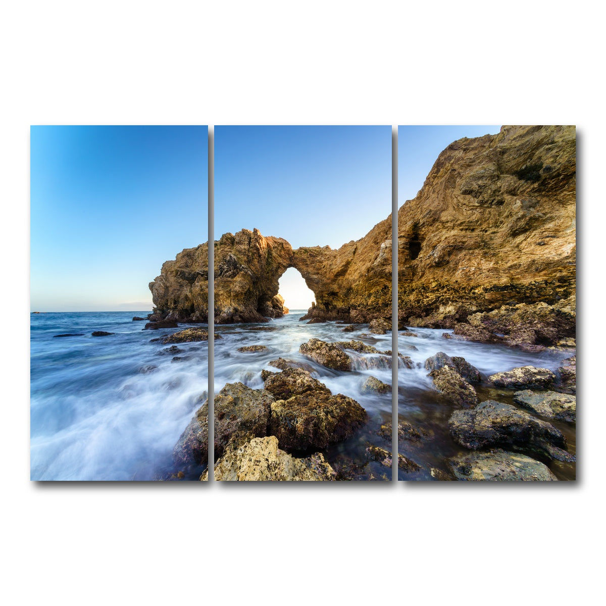 AUTO-MOCKUP WHITE | Cliff Island | 3 Piece | Gallery Wrap Canvas | group=12x24