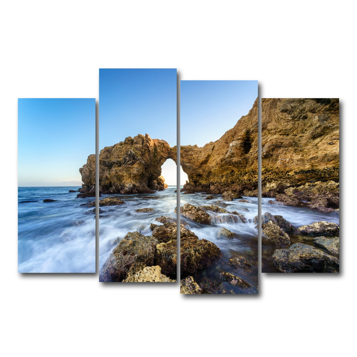 AUTO-MOCKUP WHITE | Cliff Island | 4 Piece | Gallery Wrap Canvas | group=4_normal