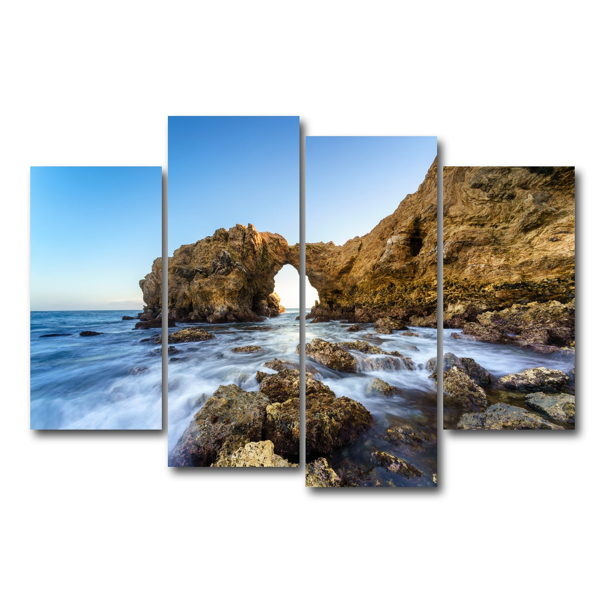 AUTO-MOCKUP WHITE | Cliff Island | 4 Piece | Gallery Wrap Canvas | group=4_short