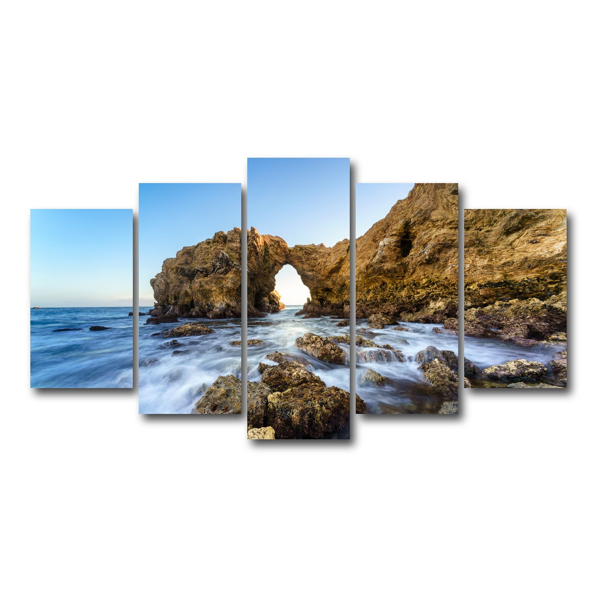 AUTO-MOCKUP WHITE | Cliff Island | 5 Piece | Gallery Wrap Canvas | group=5_normal