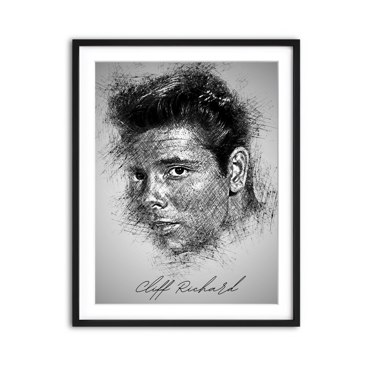 Framed Print 3x4 Black