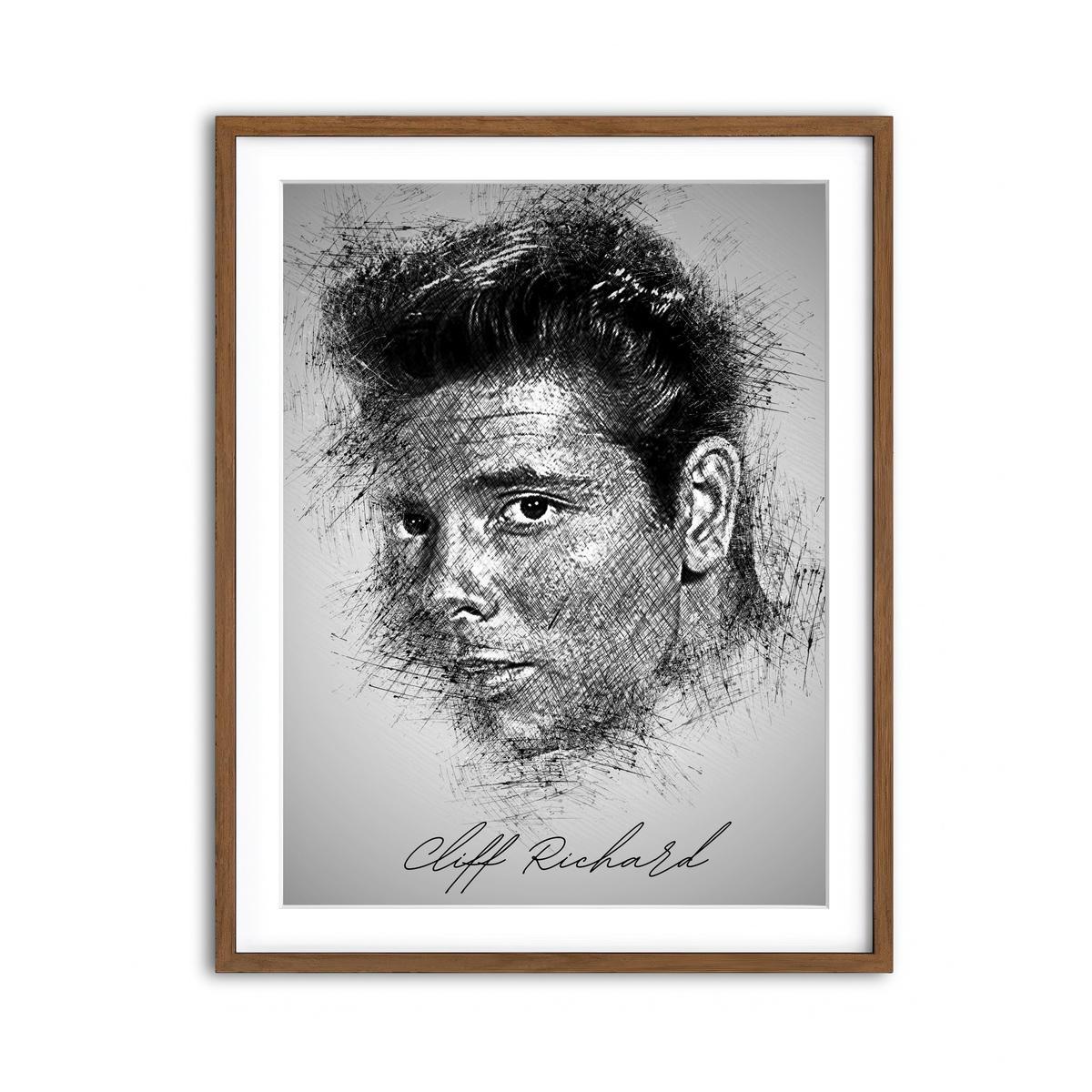 Framed Print 3x4 Walnut