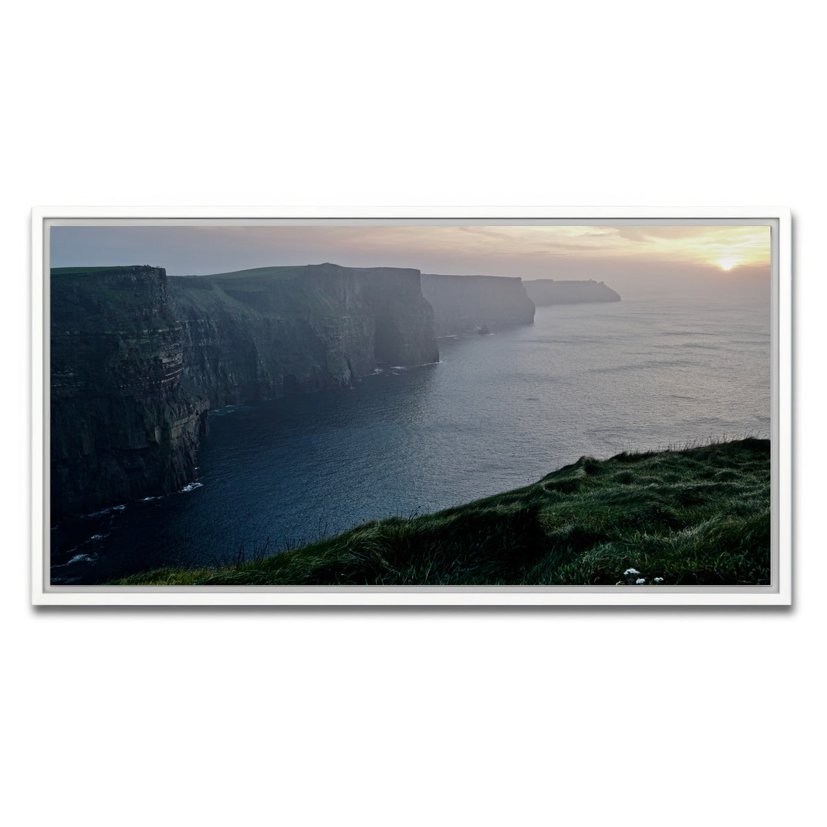 AUTO-MOCKUP WHITE | Cliffs of Moher | 1 Piece | White Framed Canvas | group=2x1