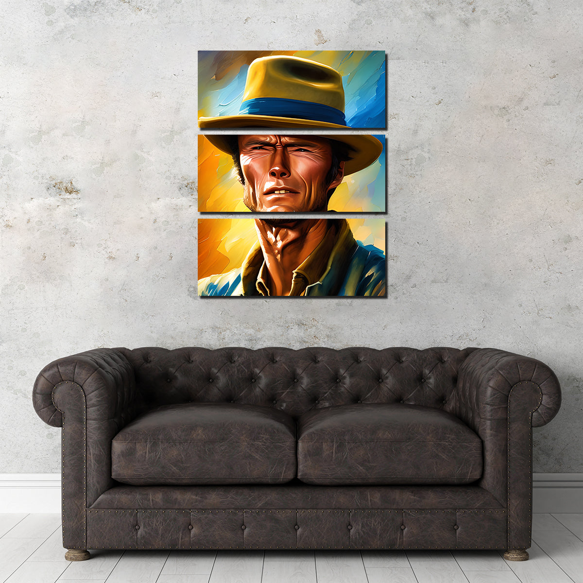 Clint Eastwood Painting Wall Art